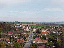 centrum obce - SZ pohled
